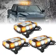 1~3pcs LED Strobe Light Car Truck Rooftop Emergency Safety Warning Flash Beacon
