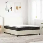 Bonnell Spring Mattress Queen Size 152x203 cm Medium Comfort White Grey 6387