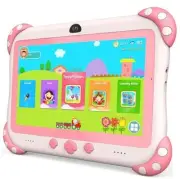 Kids Tablet 7 inch Tablet for Children Toddlers WiFi Android 32G Dual Pink