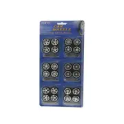 DDA Collectibles 1:24 Scale Star Rims & Wheel Set 6pc Model Kit Accessories