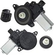 Power Window Regulator Electric Lift Motor Compatible for Mazda 2 3 2008-2012 Compatible for Mazda 6 2007-2016 for Axela CX-4 CX-5 D651-58-58X D651-59-58X(Gloss Black)