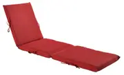 Memphis Outdoor Sun Bed Chaise Lounge Cushion Red