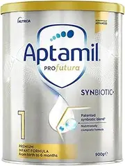 Aptamil Profutura 1 Premium Nutritionally Complete Milk Powder Formula, Scientifically Researched Ingredients With Synbiotic Blend, Infant Formula From Birth to 6 Months, 900g