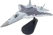 Pre-Build Replica 1/100 for Russian SU57 Fighter Model Kit Die-cast Aircraft Model with Bracket Toy Adult Boys Souvenir Toy Airplane