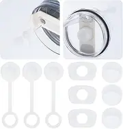 9-Pack Silicone Straw Covers, FARANAP TM Stanley Cup Accessories, Reusable Straw-fitted Beverage lids Compatible with Stanley Cups H2.0 -Dust-Proof Straw Caps for 40/30oz Tumblers and Water Bottles