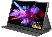 4K Portable Monitor, 15.6'' UHD IPS 3840 x 2160 USB C Monitor For Laptop Macbook