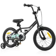 Costway 40cm Kids Bicycle Bike for 3-8 Years Old Boys & Girls Black