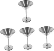 Pcs Unbreakable Stainless Steel Wine Glasses Goblet Cocktail Cups for Home Party Banquet Bar