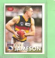 1996 AFL SELECT STICKER #11 ROD JAMESON, ADELAIDE CROWS