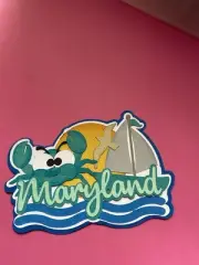 Maryland State layered scrapbook paper design handmade in Mt