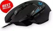 Logitech G502 HERO Gaming Mouse, 25K Sensor, 25,600 DPI, RGB, 11 Buttons
