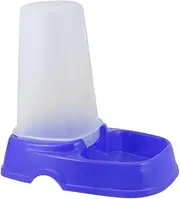 VERDANVERSE Automatic Pet Feeder for Dogs Cats Dark Blue Self Dispensing Food Dispenser for Stays Easy to Clean Supplies