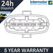 For Vauxhall Vectra Frontera Saab 9-3 Intermotor Mass Air Flow Meter Sensor