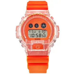 【CASIO 卡西歐】G-SHOCK 扭蛋系列 彩色運動電子錶(DW-6900GL-4)