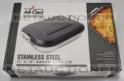 New ALL-CLAD Stainless Steel 11"x14" Baker with Lid Professional for Valentine's