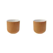 2PK Linen House Vincent Stoneware Planter Plant Pot 17cm Home/Garden Decor Rust