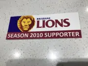 AFL BRISBANE LIONS MEMBERS TEAM STICKER, PREMIERS CHAMPIONS, PIES EAGLES CROWS