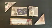 #2678 FALL COZY EPHEMERA TAGS SCRABOOK EMBELLISHMENTS JUNK JOURNAL - Tonya
