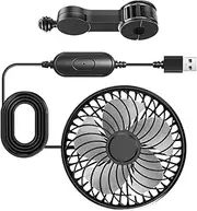 USB Car Cooling Fans for Backseat,3 Speeds Carseat Cooling Headrest Fan - Quiet Automotive Air Conditioning Cooler for Sedan Vehicle Van Auto RV