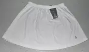 Tennis Skirt "NIKE Dri-Fit" Elastic Waist w/ Drawstring (White) Med or Large