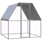 Outdoor Chicken Rabbits Cage Galvanised Steel Hen House Coop Run Multi Sizes AU