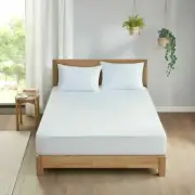 Clean Spaces 3-Pc. Anti-microbial Queen Mattress/Pillow Protector Set - White