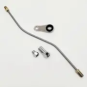 Rocker Box Oil Pressure Gauge Mounting Kit for 1984-1999 Harley Big Twin Evolution Engines on Touring, Dyna, FXR & Softail - Comes with Chrome 1/8" NPT Fittings & Polished Stainless Steel Gauge Mount