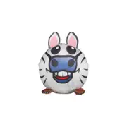 Red Dingo One Size White Durables Ball Dog Toy Zebra