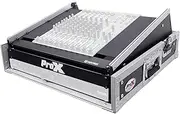 ProX Cases T-2MRSS 2 Space Amp 10 Slanted Top 2U 10U Mixer DJ Combo Rack Mount Flight Case