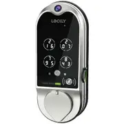 Lockly Satin Nickel Vision Smart Lock Deadbolt With Video Doorbell