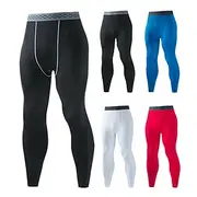 Men's Running Tights Leggings Compression Pants Base Layer Athletic Athleisure Spandex Breathable Quick Dry Moisture Wicking Fitness Gym Workout Running Sports