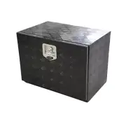 Black Aluminium Under Tray Underboay Ute Truck Tool Box Storage 600x 400x 450mm