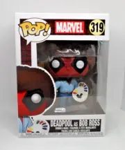 NIB - FUNKO POP! - MARVEL - DEADPOOL - AS BOB ROSS #319 - BOBBLE-HEAD - 2018