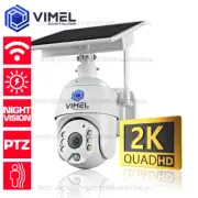 Wireless Solar Security Camera 24/7 ULTRA HD 2K LIVE Alert PTZ Remote Monitoring