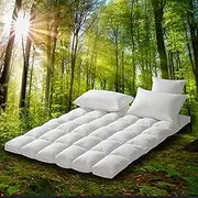 1000GSM Bamboo Fibre Pillowtop Mattress Topper | Mattress Pad | Underlay - 5 Year Warranty (Super King)