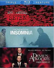 SEVEN + INSOMNIA + DEVILS ADVOCATE BLU RAY BRAD PITT AL PACINO ROBIN WILLIAMS