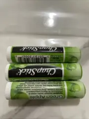(3) Chapstick Green Apple .15 oz Lip Balm Limited Edition