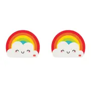 2x Legami PVC Mousepad Anti-Slip Computer/Laptop Mouse Mat Stationery Rainbow