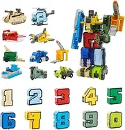 VEAIS Military Robot Transformer Toys, Number to Robot Converter, Ages 3+