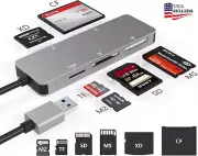 Card Reader USB 3.0 (5Gps) High Speed TF/SD/MS/M2/XD/CF Memory Card Solt Adapter
