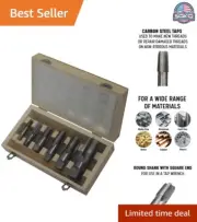 Carbon Steel Pipe Tap Set - 6 Piece - Sizes 1/8", 1/4", 3/8", 1/2", 3/4" and 1"