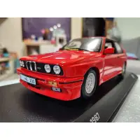 在飛比找蝦皮購物優惠-正原廠 BMW E30 M3 1987 模型車 1：18