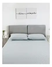 [DreamZ] Washable Double Soft Latex MattressTopper 3Piece in Grey