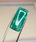 Natural 11.05Cts Emerald Cabochon, Rectangle Emerald Gemstone 21.50x10.50x5.40mm