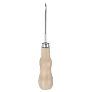 Handwork Sewing Awl Reed Wood Hollow Leather Punch Hole Tool, Log Color