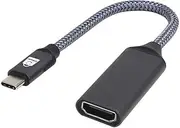 4K USB 3.1 Type C to HDMI Female Converter Cable - Short 30cm Cable with Nickel Plated Connectors - Supports Clear Signal Transmission for High-Quality Video Output