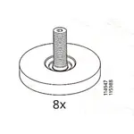 IKEA零件  BESTÅ系列 櫃腳零件 114947  115988 系統櫃 電視櫃 書櫃 玄關櫃(附贈六角板手