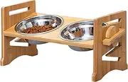 Dog Bowls Elevated, Portable Adjustable Dog Bowl Stand, Multifunctional Pet Dishes for Cats Mountaineering Travel Camping