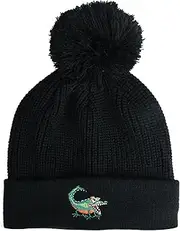 [EDTREK] Elite Kids Country Beanie Hat - Boys and Girls Winter Hat with Unique Embroidery, Black - Crocodile, One Size