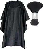 Armastuse Hair Cutting Scissors Kit,Barber Cape and Neck Duster Brush,Salon Barber Cape, Hair Cutting Accessories (Black)